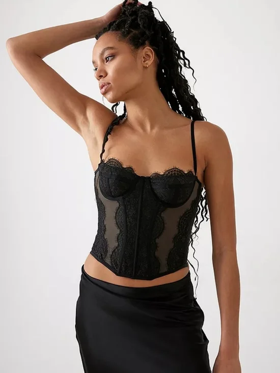 Out From Under Urban Outfitters Modern Love Lace Corset Size Small - Picture 1 of 7